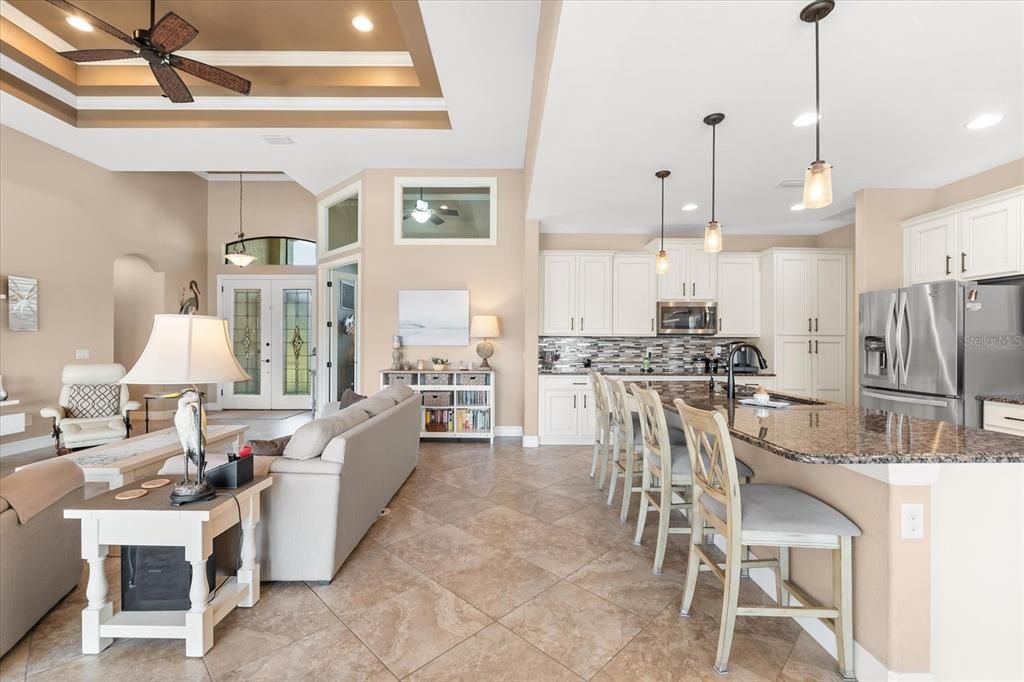 Gather Around the Spacious Kitchen Island