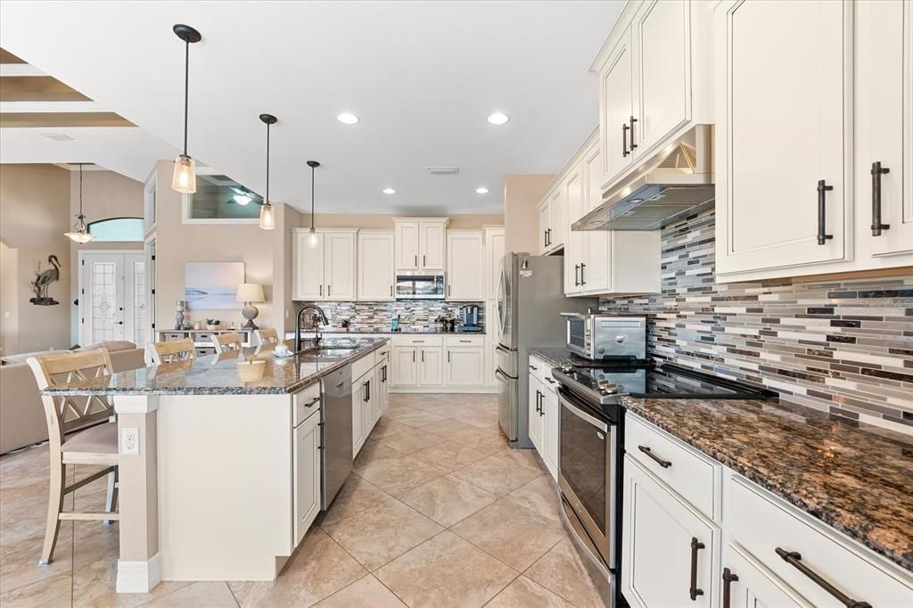 Ample Storage with Beautiful Glazed Cabinetry