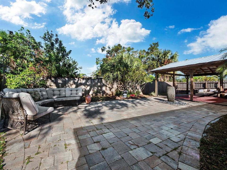 The incredible backyard of this home is an entertainers dream. Plenty of room for children and pets and the main attraction of a 400 sf pergola!