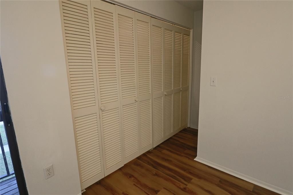 Closets in master bed