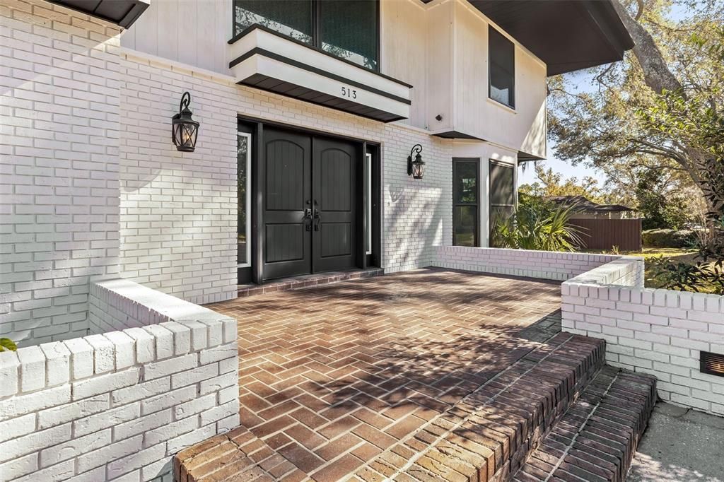 Front patio and entry