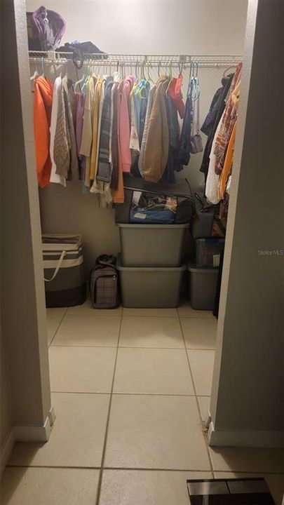 WALK IN Closet in Main Bathroom