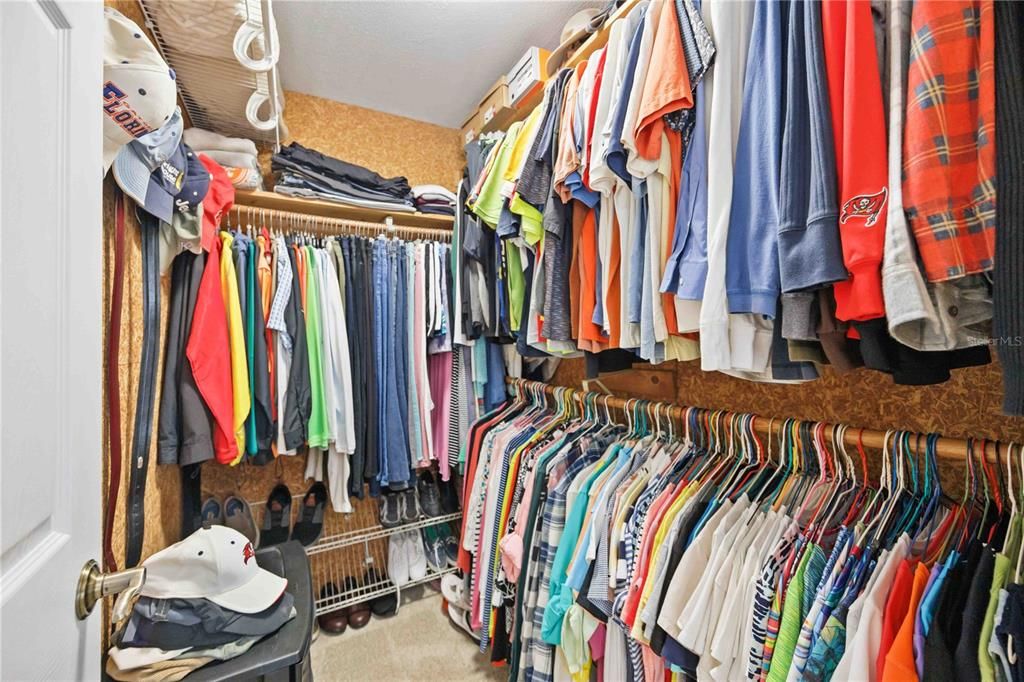 Primary closet