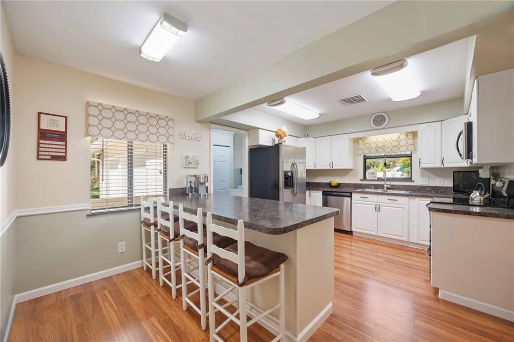 Great Kitchen with so much storage, newer Stainless appliances-behind is the laundry room and large pantry