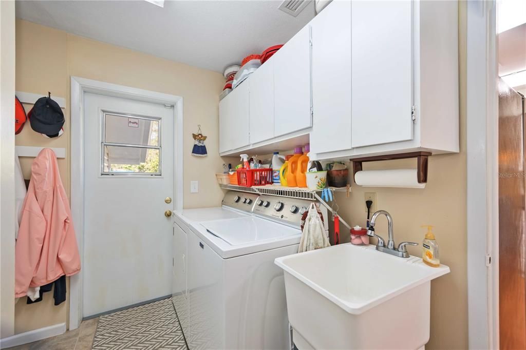 Laundry Room with large pantry storage (not in view)