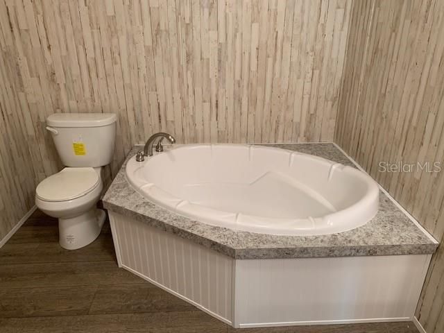 Master suite upgraded garden tub