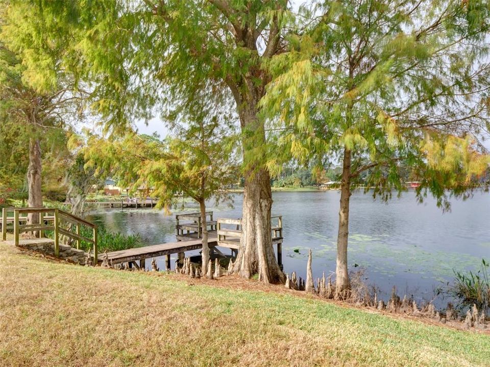 Community dock on Lake Pearl