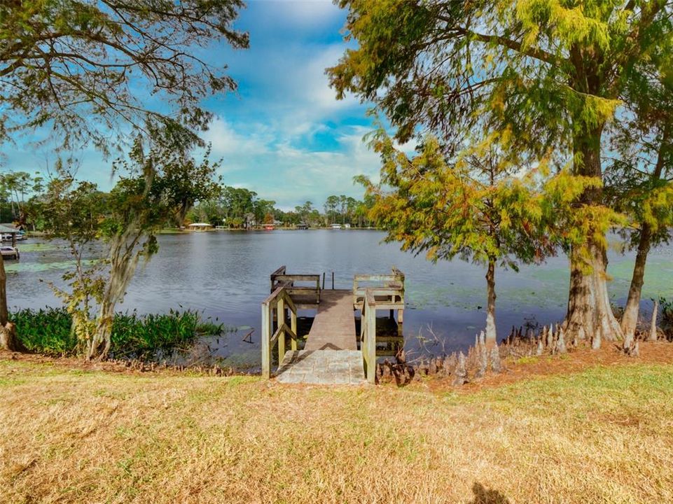 Community dock on Lake Pearl