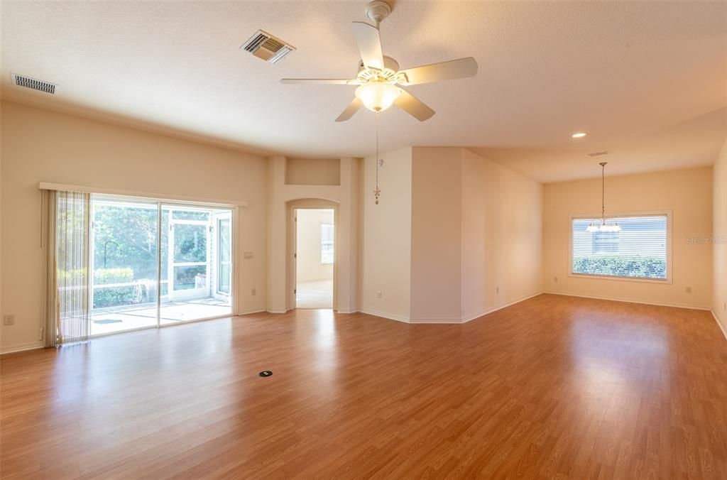 View from Living to Lania, Primary Bedroom, Dining Room