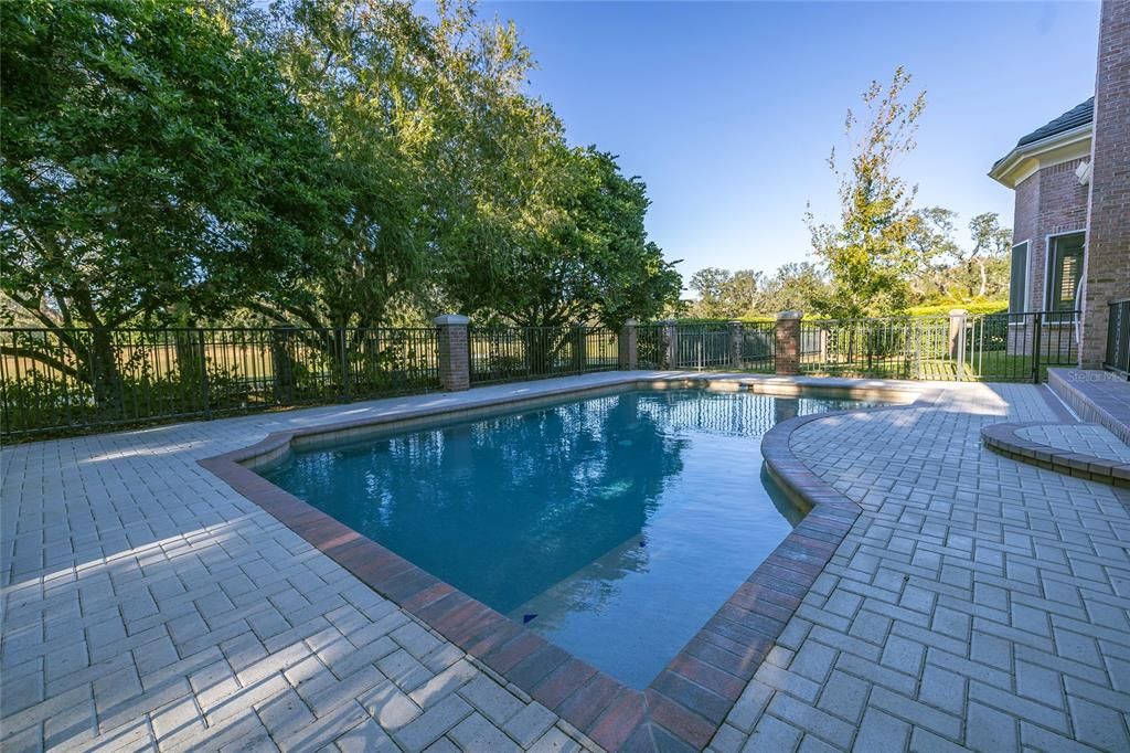 Winter exposure- natural gas heated pool