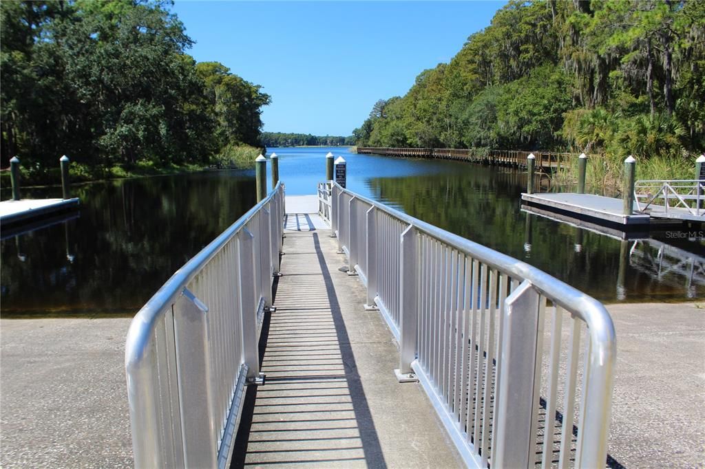 Boat ramp in John Chestnut Park just 10 minutes South from this home.