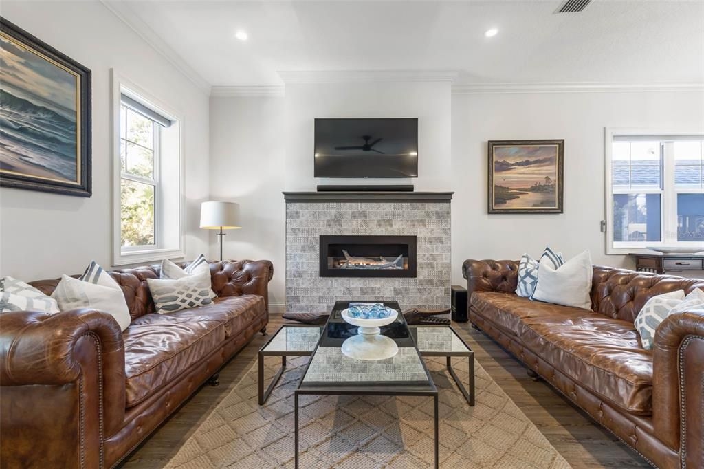 Living Room with Gas Fireplace