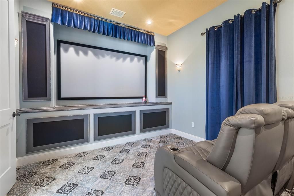 Private Home Theater with Surround Sound