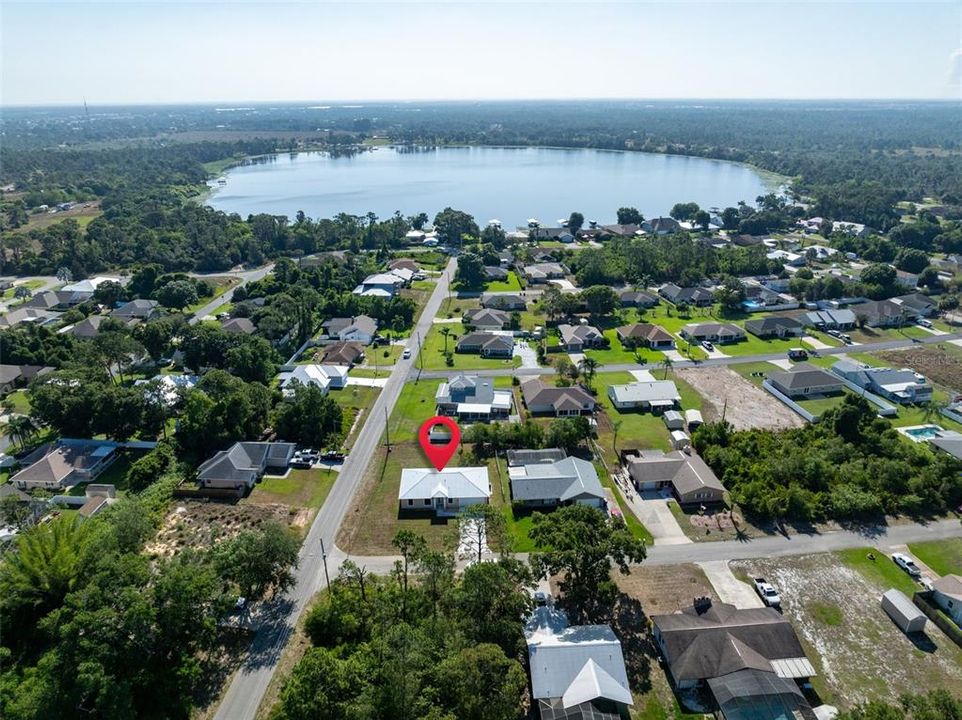 A short distance from lake Huckleberry.