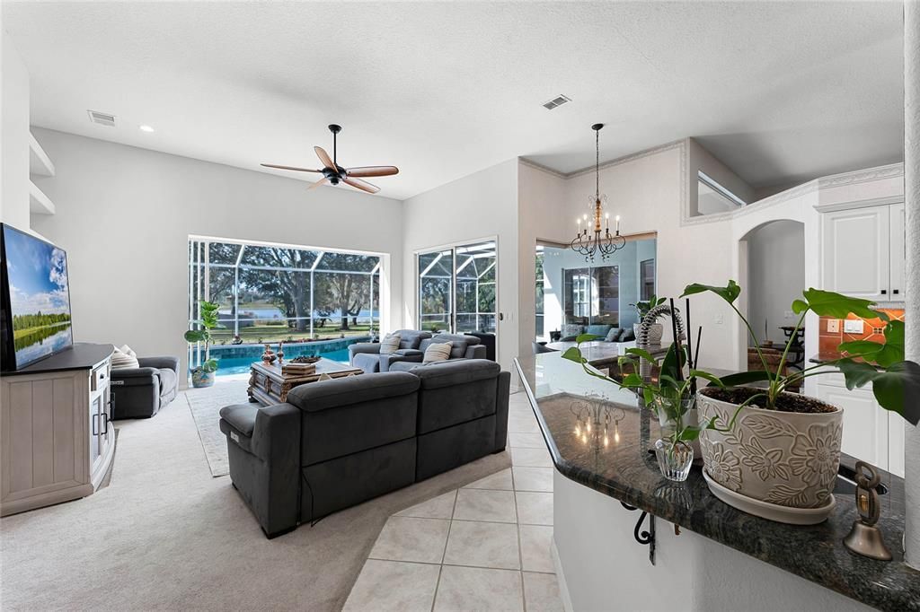 Family Room with Scenic View