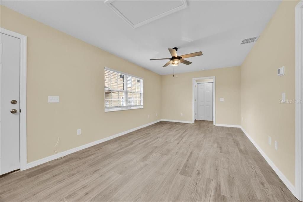 Living Room with access to the Closet and Bathroom