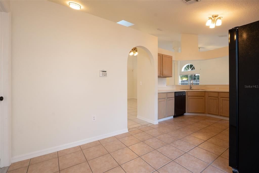 Rear dining area towards kitchen.