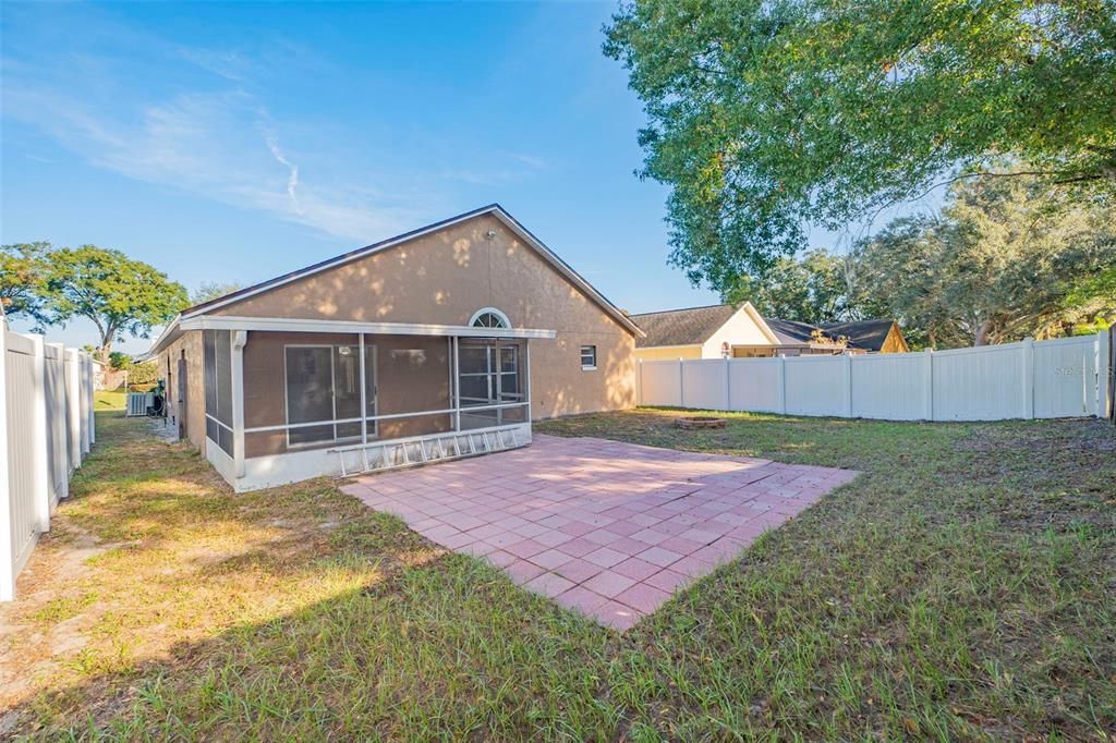 Rear/side of home. This patio is perfect for cookouts with family and friends!