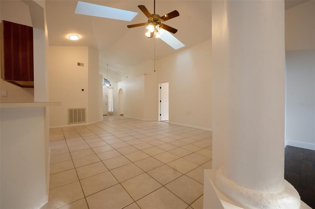 Front living area (center). Rear living area (right).