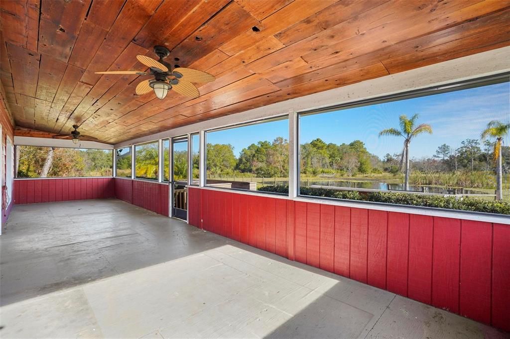 Screened porch