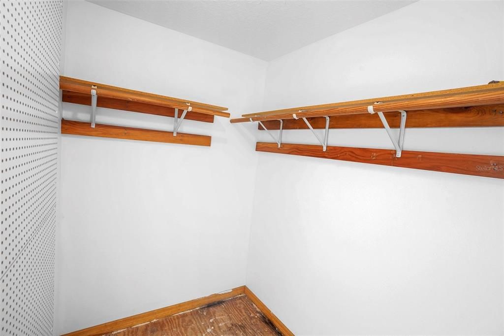 Primary walk in closet