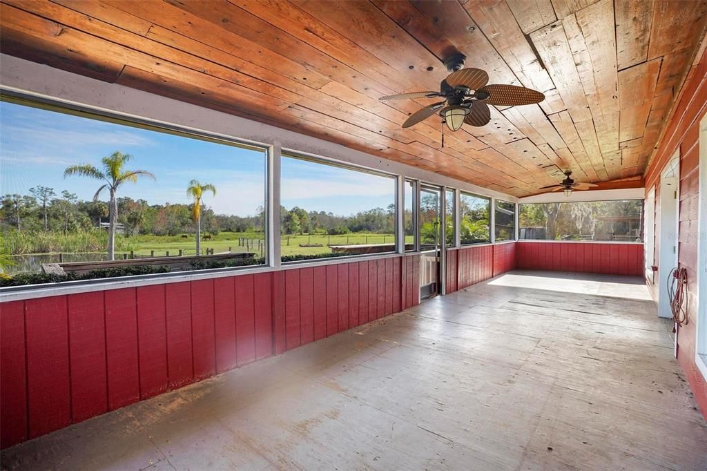 Screened porch