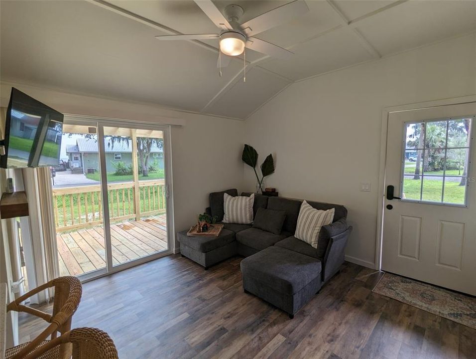 Living room in casita