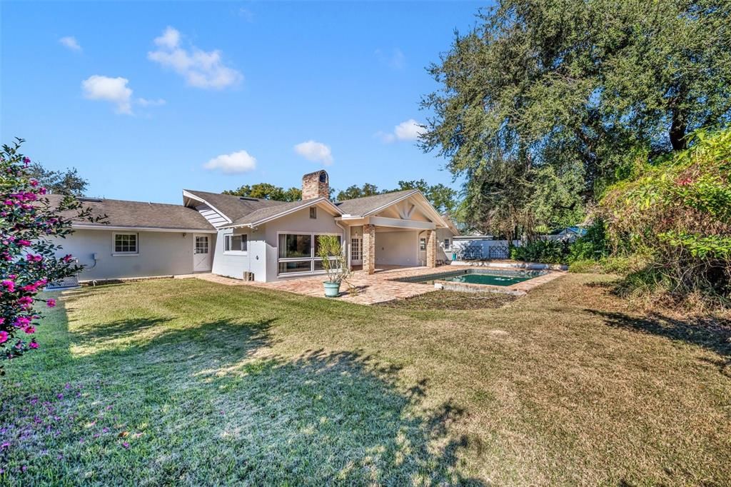 Spacious backyard for the kids and dogs