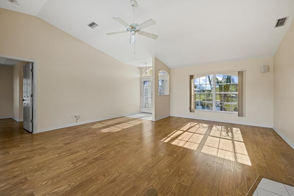 Front Door and Living Room