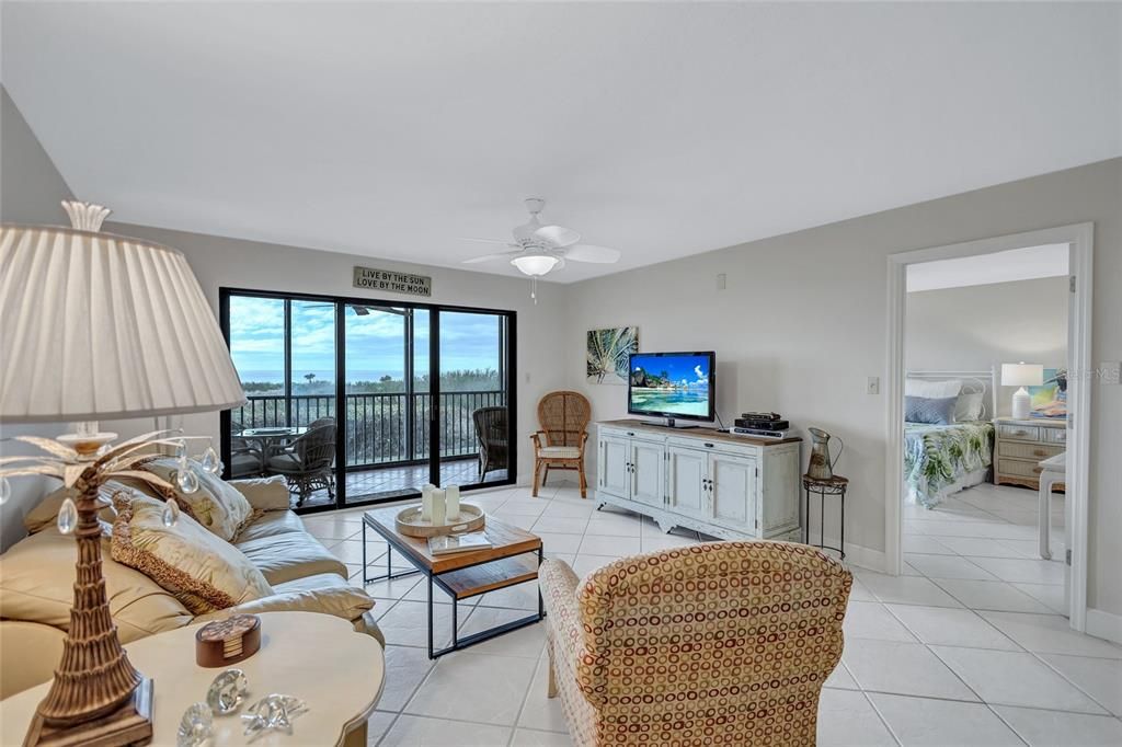 Main living room with Gulf of Mexico views