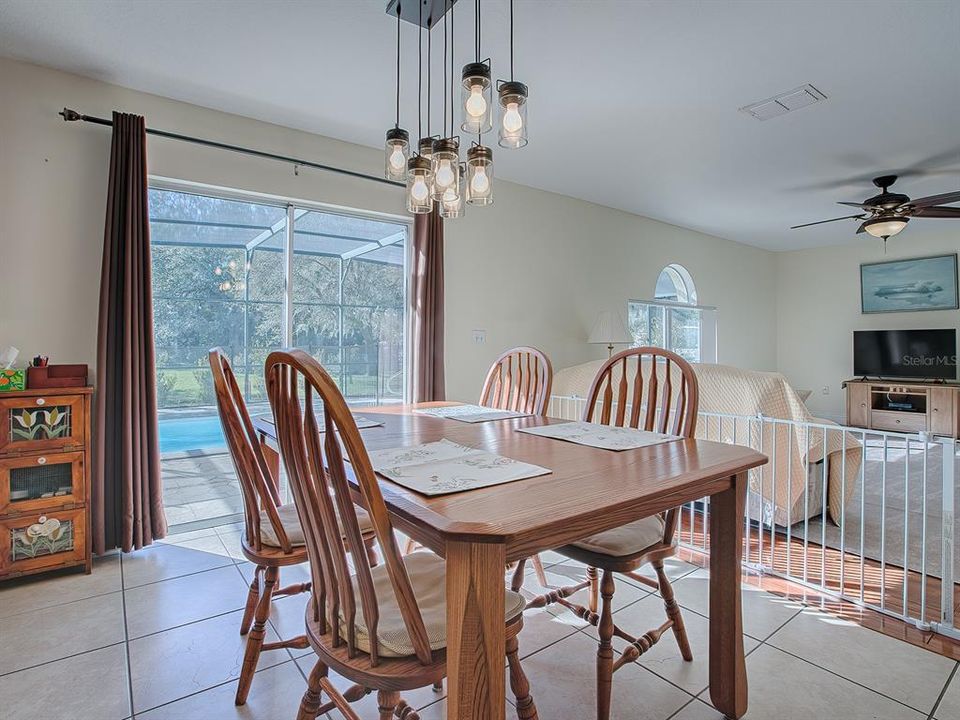 Eat your breakfast with a view of the sparkling pool