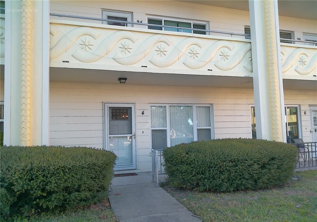 Front Door with covered patio.