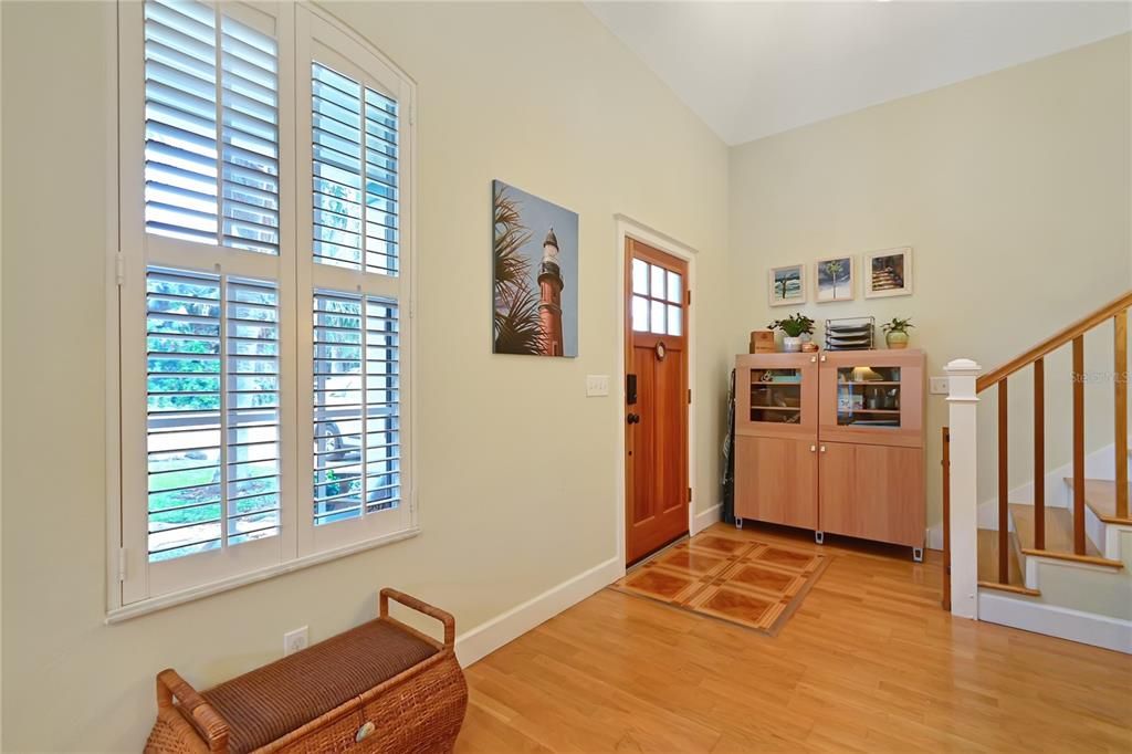 Foyer and front entrance