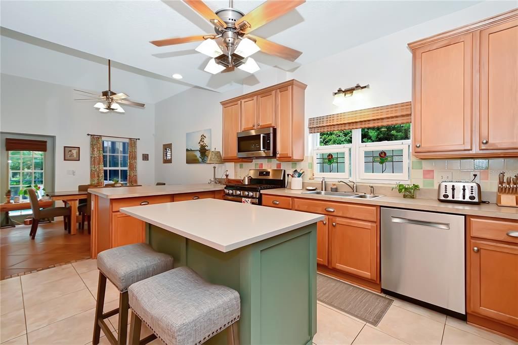 Spacious Kitchen is great for entertaining friends and family