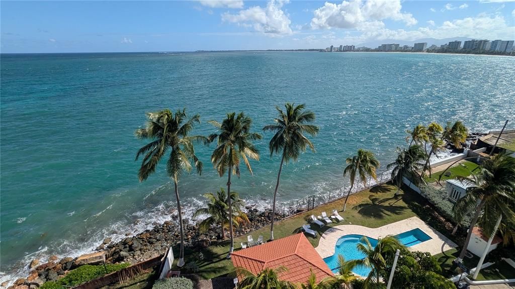 Condo pool from Balcony