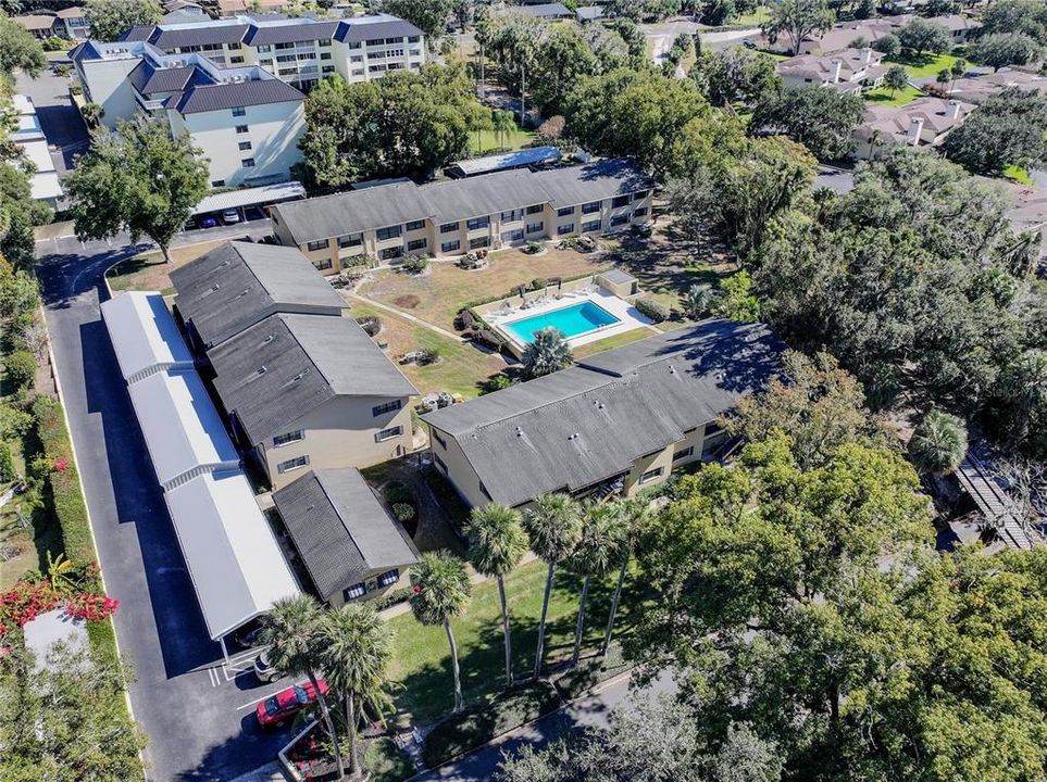 Pool area and club house