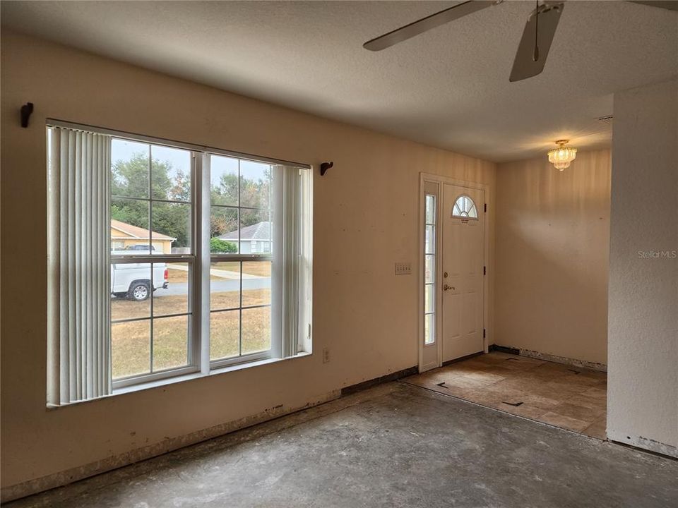 Foyer and Living Room