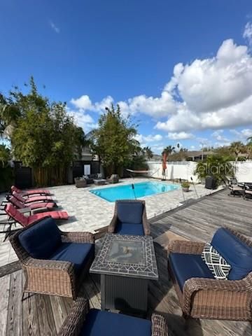 Tropical Oasis of a backyard with saltwater pool!