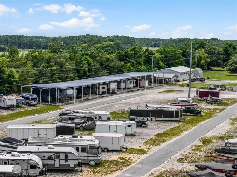 260 spaces, fenced RV-Boat Storage Lot (included in the HOA dues).