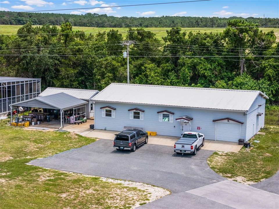 Wood & Metal Craftsman Club building. Located next to the RV-Boat Storage Lot