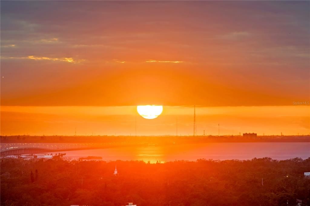 The name says it all, the Sunset Terrace has beautiful views of Tampa sunsets