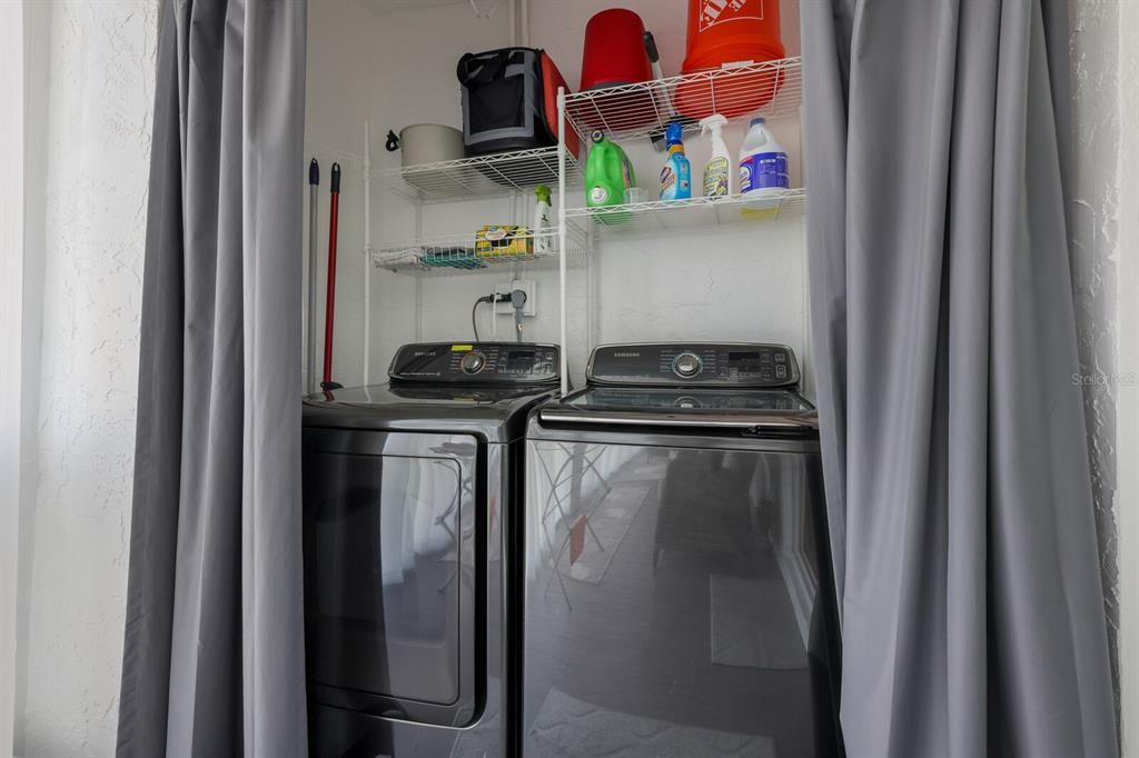 Laundry Closet in Florida Room