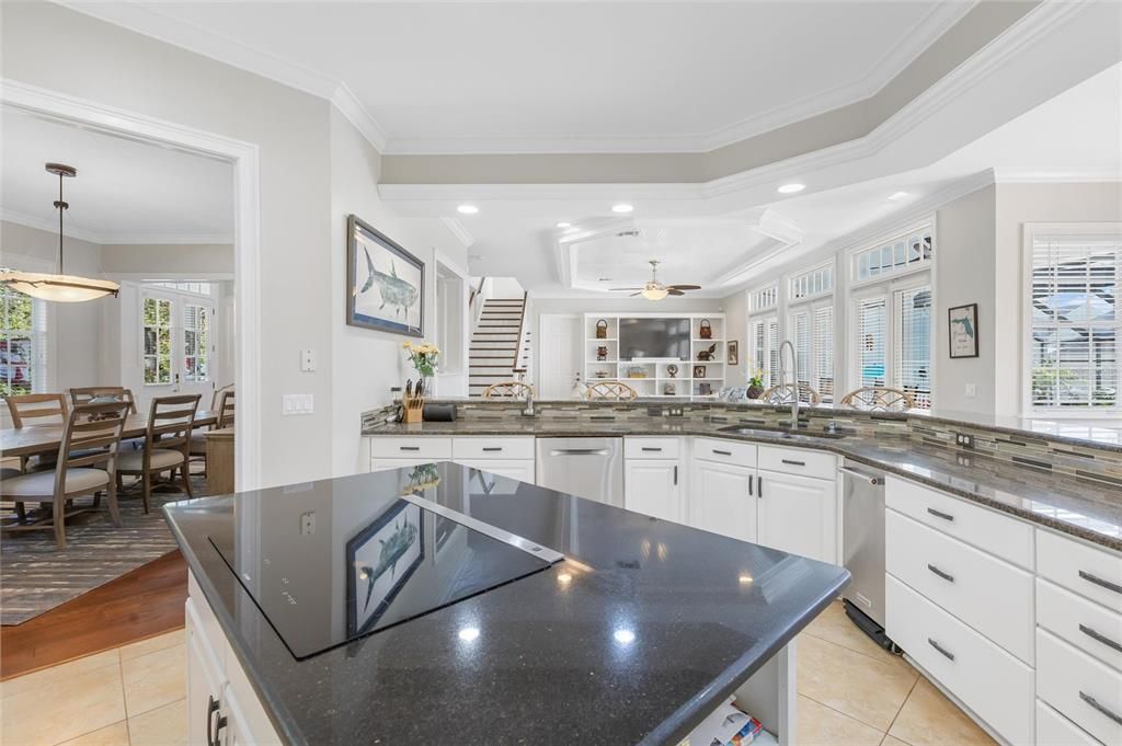 Kitchen with Expansive Granite Counters