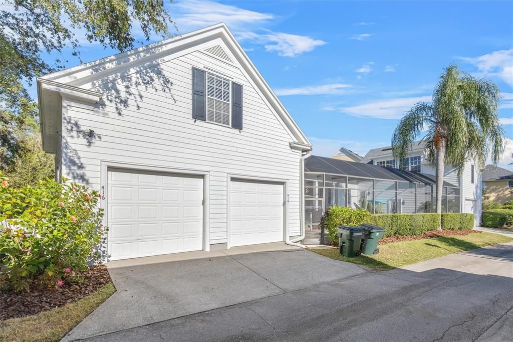 2 Car Garage with Bonus Room above