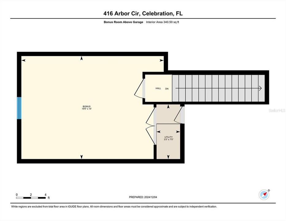 Bonus Room above 2 car Garage