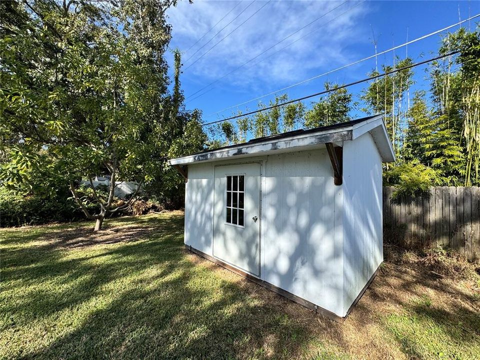 Private storage in the backyard