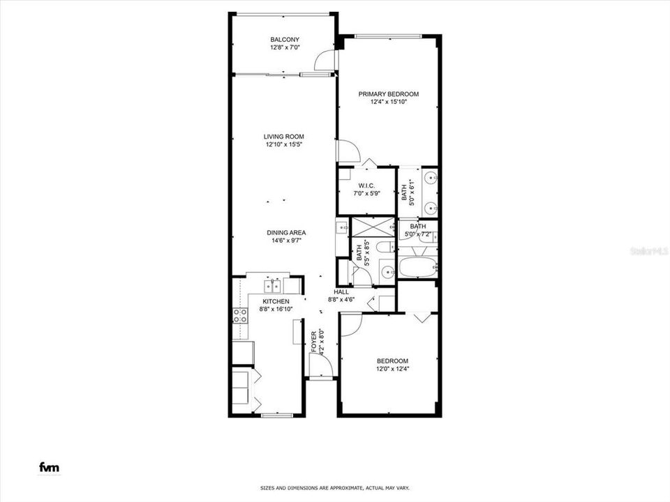 For Sale: $350,000 (2 beds, 2 baths, 1225 Square Feet)