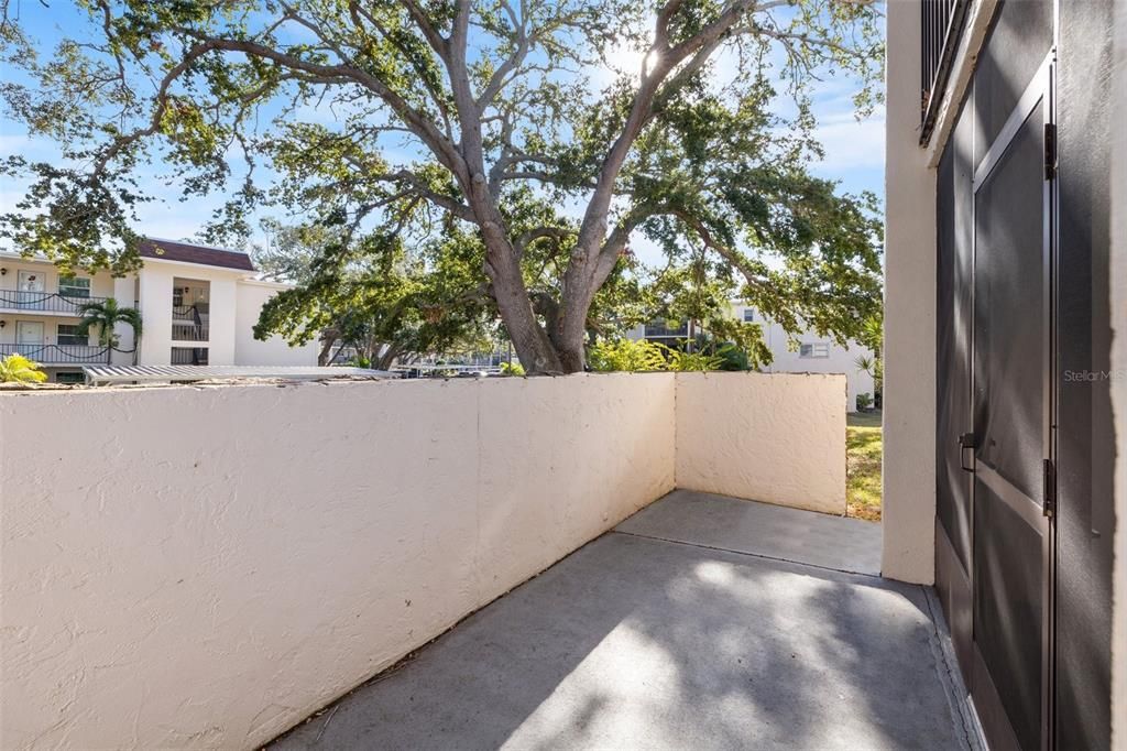 Open patio area