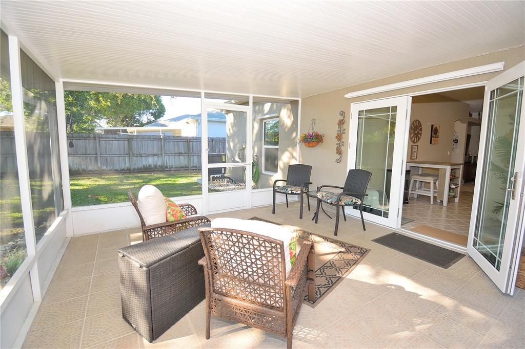 Screened patio