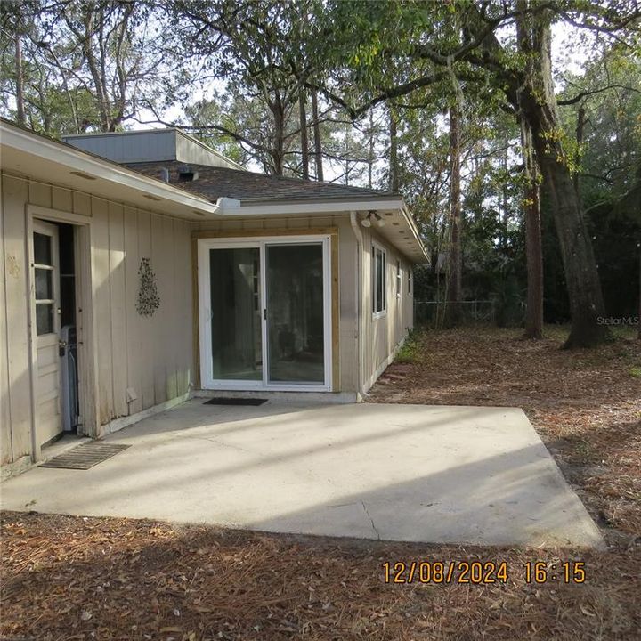 Back patio